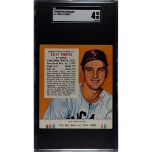 Vintage 1954 Redman Tobacco Billy Pierce SGC 4 (1062232)